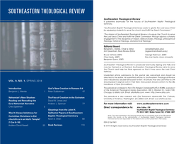 Southeastern Theological Review