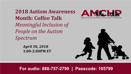 Meaningful Inclusion of People on the Autism Spectrum