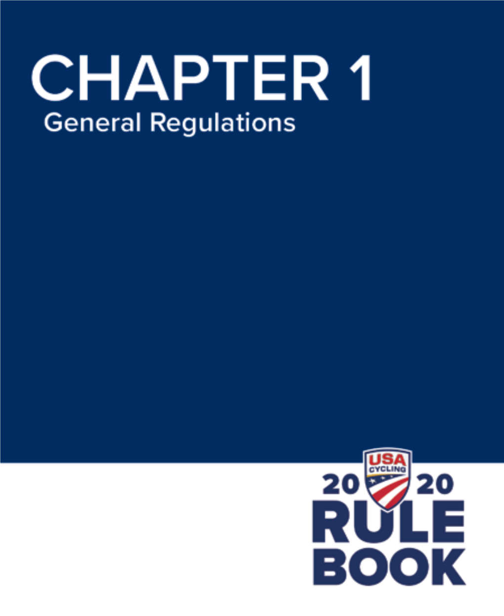 USAC Rulebook 2020 Chpt 01.Pdf