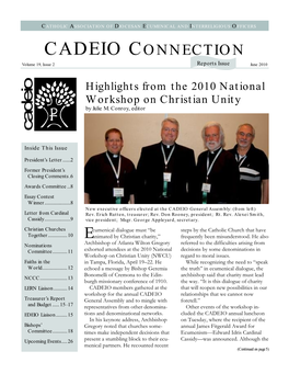 CADEIO CONNECTION Volume 19, Issue 2 Reports Issue June 2010
