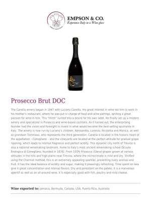 Prosecco Brut DOC