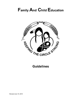 Family and Child Education (FACE) Guidelines, 2018