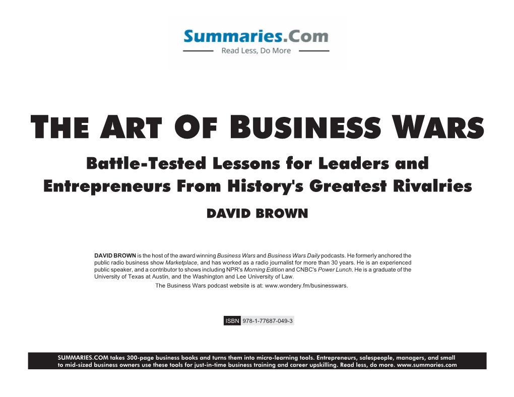 The Art of Business Wars – Page 1
