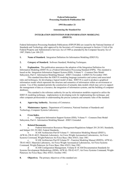 I Federal Information Processing Standards Publication 184 1993