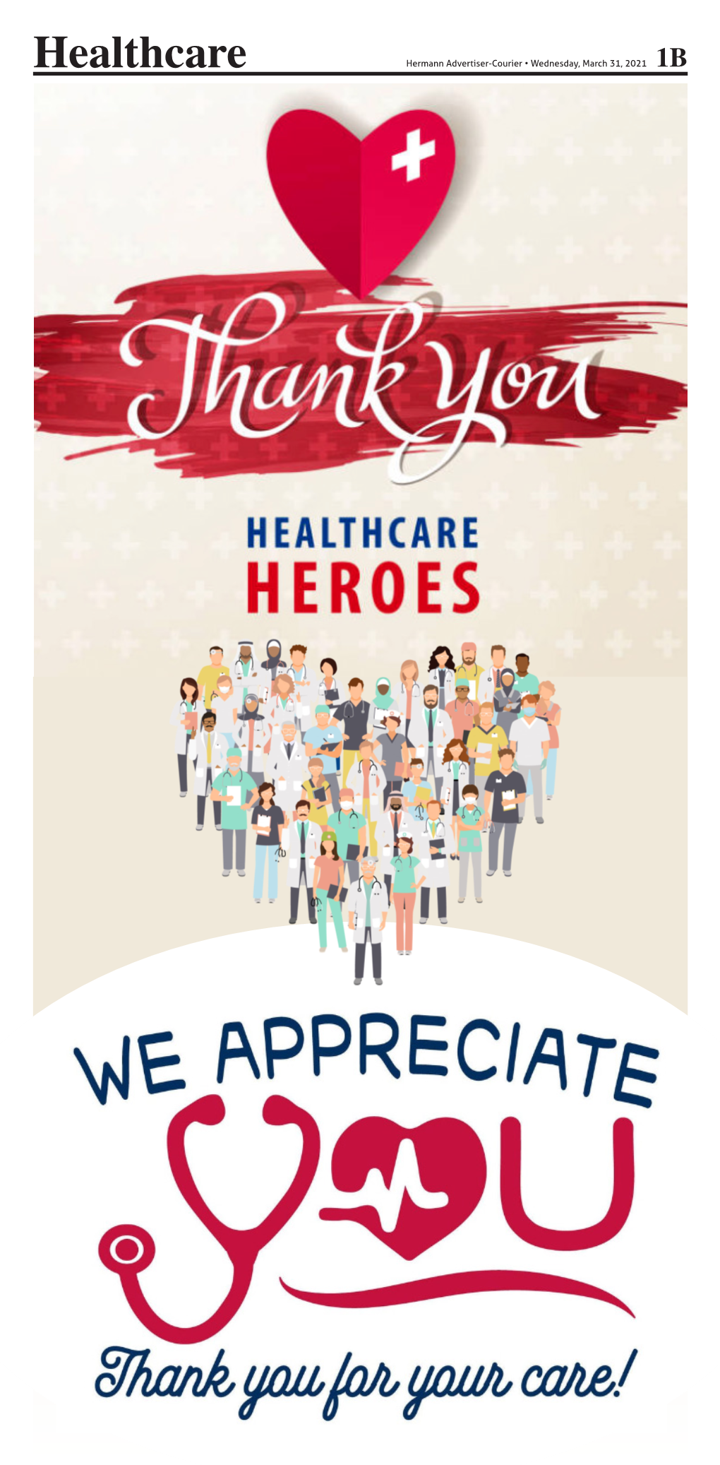 Healthcare Hermann Advertiser-Courier • Wednesday, March 31, 2021 1B Healthcare Hermann Advertiser-Courier • Wednesday, March 31, 2021 2B