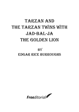 Tarzan and the Tarzan Twins with Jad-Bal-Ja the Golden Lion