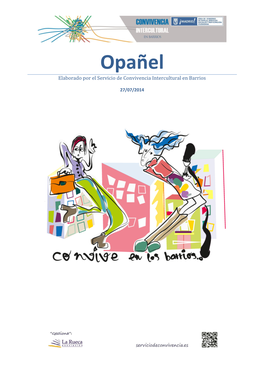 Opañel Elaborado Por El Servicio De Convivencia Intercultural En Barrios