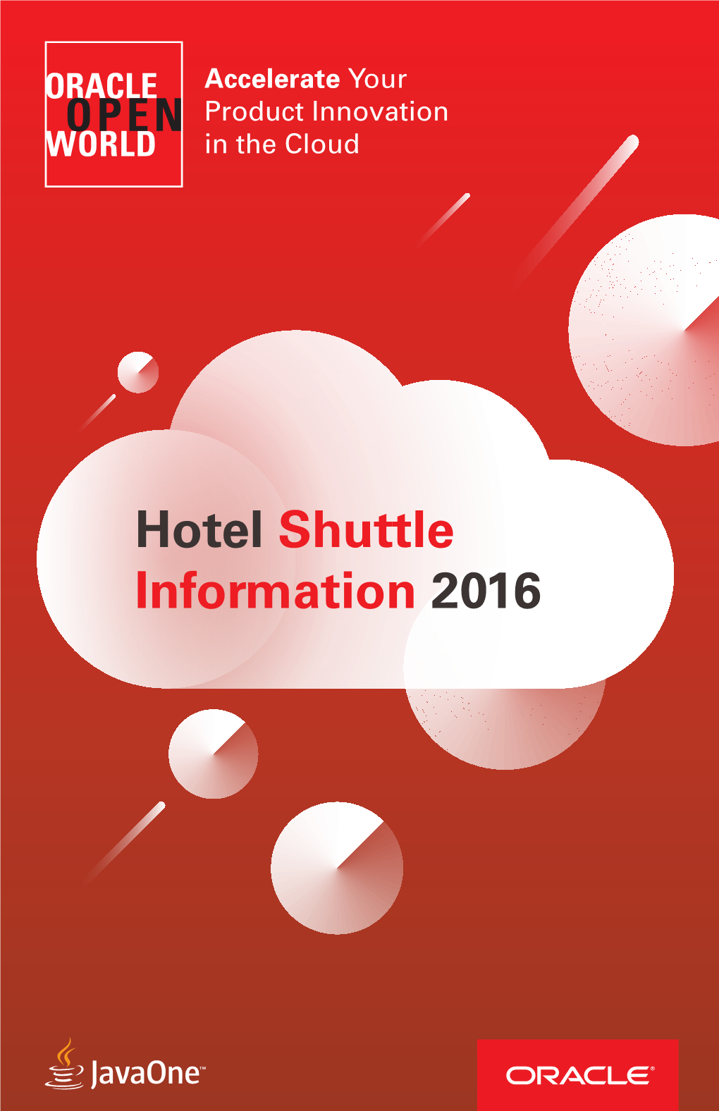 Hotel Shuttle Information 2016 Table of Contents