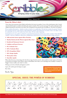 Special Issue: the Power of Numbers