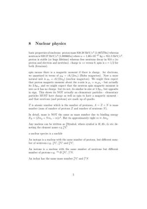 8 Nuclear Physics