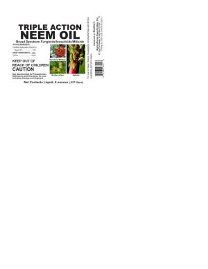 NEEM OIL 70051-2-829 Broad Spectrum Fungicide/Insecticide/Miticide