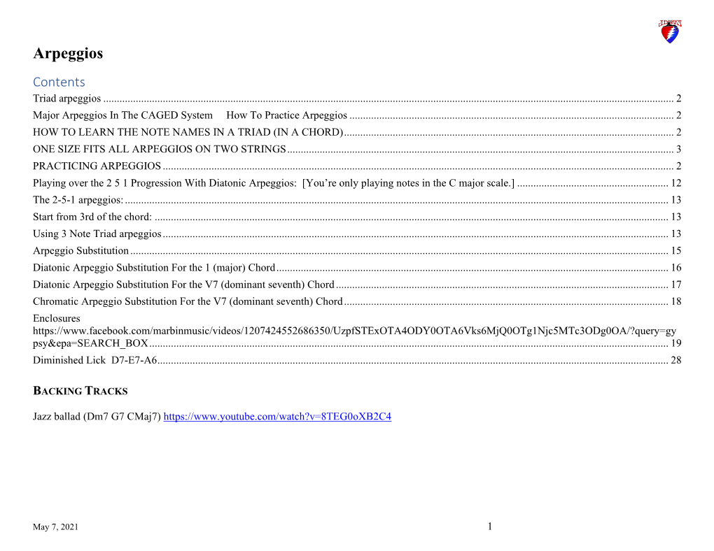 Arpeggios (Pdf)