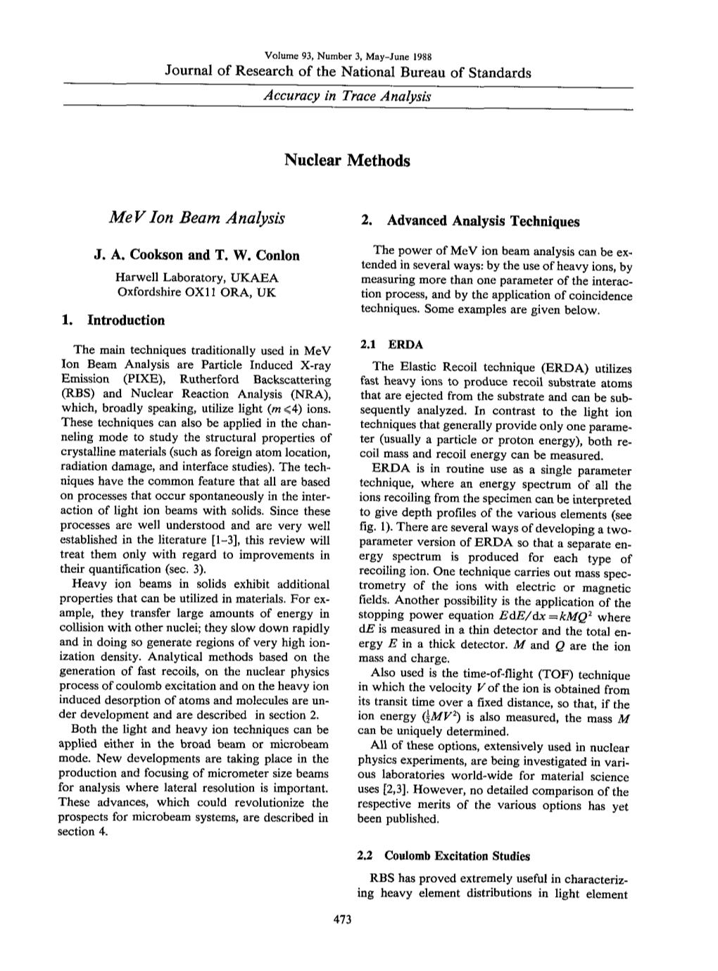 Mev Ion-Beam Analysis