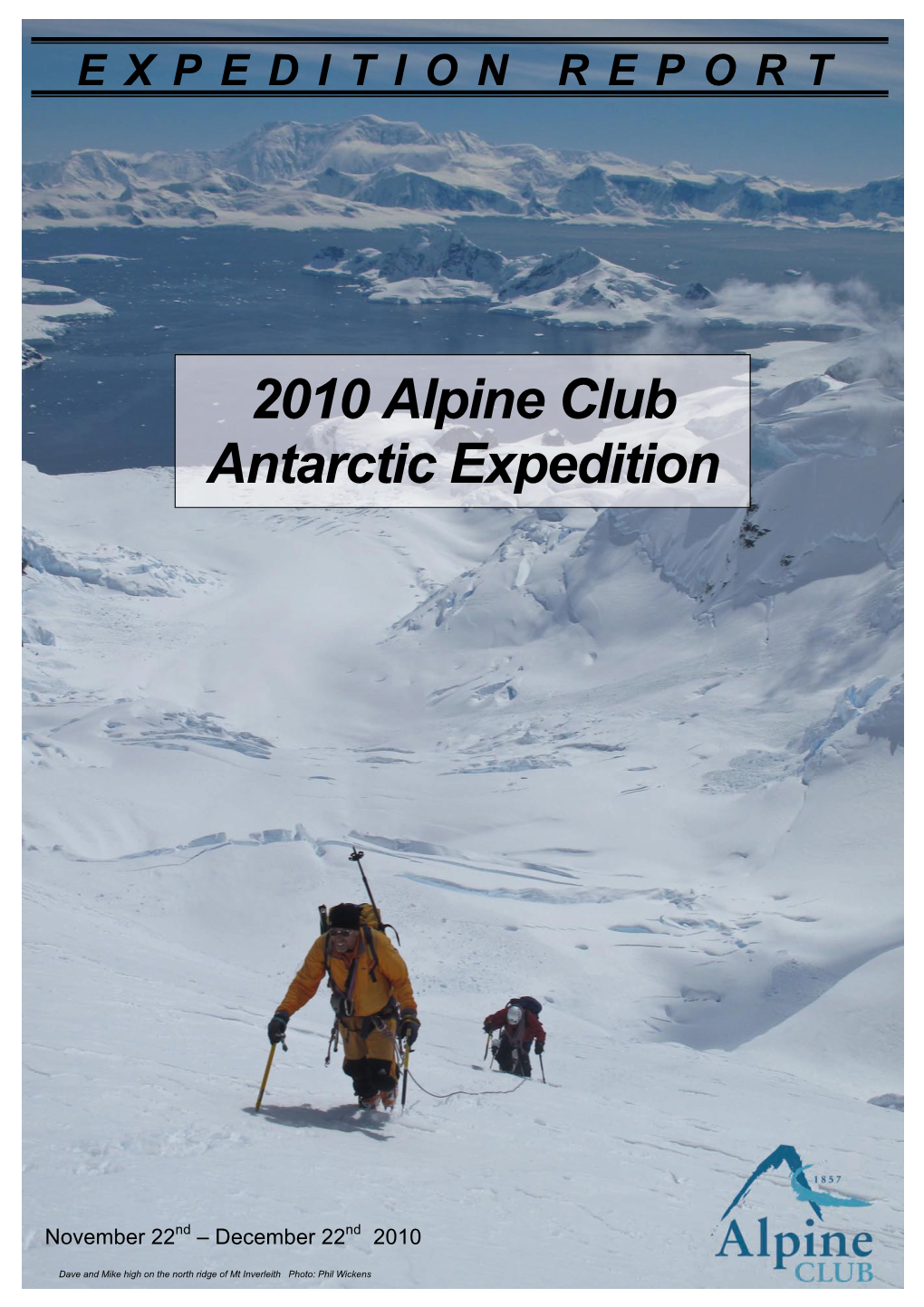 2010 Alpine Club Antarctic Expedition