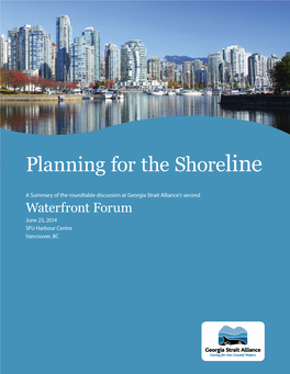 Planning for the Shoreline