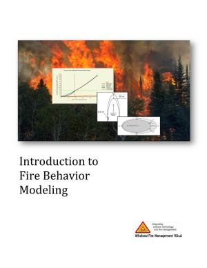 Introduction to Fire Behavior Modeling (2012)