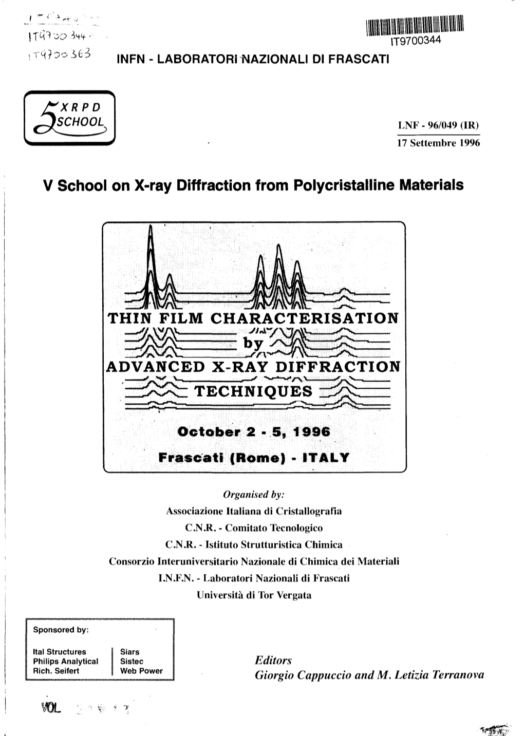 Thin Film Characterisation Advanced X-Ray Diffraction