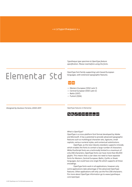 Typotheque Elementar