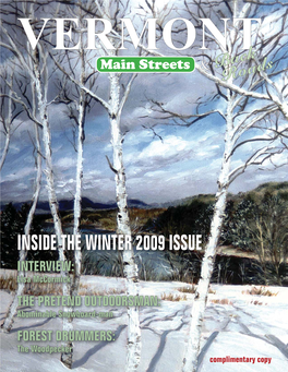 Vermont Quarterly Winter 2009.Indd
