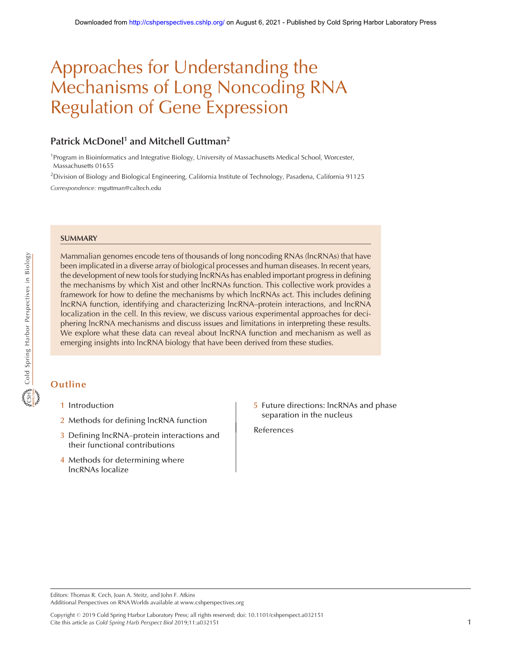 Downloaded from on August 6, 2021 - Published by Cold Spring Harbor Laboratory Press