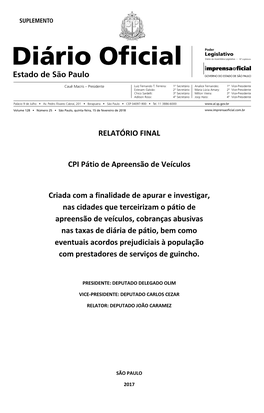 RELATÓRIO FINAL CPI Pátio De Apreensão De Veículos Criada Com