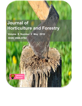 Journal of Horticulture and Forestry Volume 8 Number 2 May 2016 ISSN 2006-9782