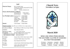 "Church News" from the Boscastle Group of Churches