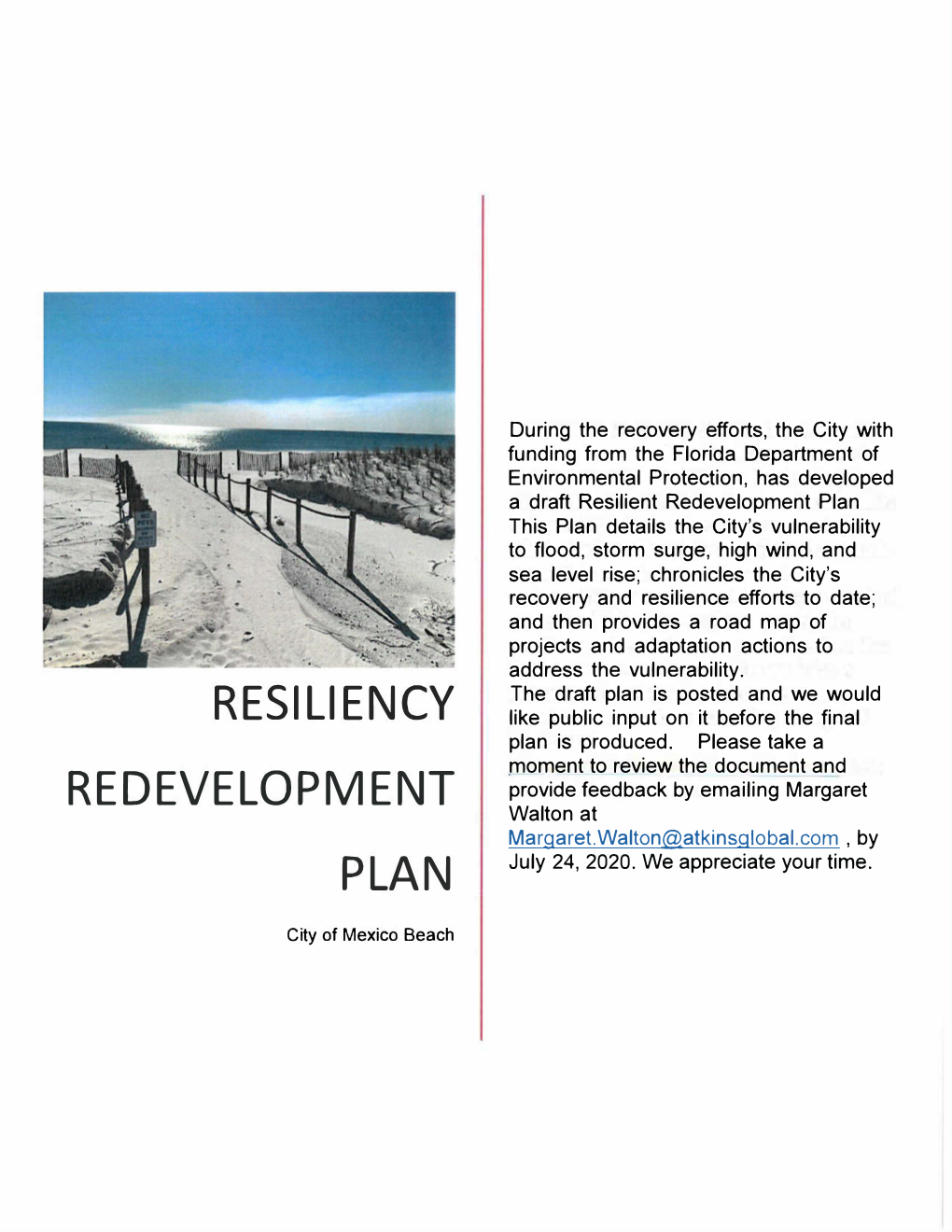 Resiliency Redevelopment Plan
