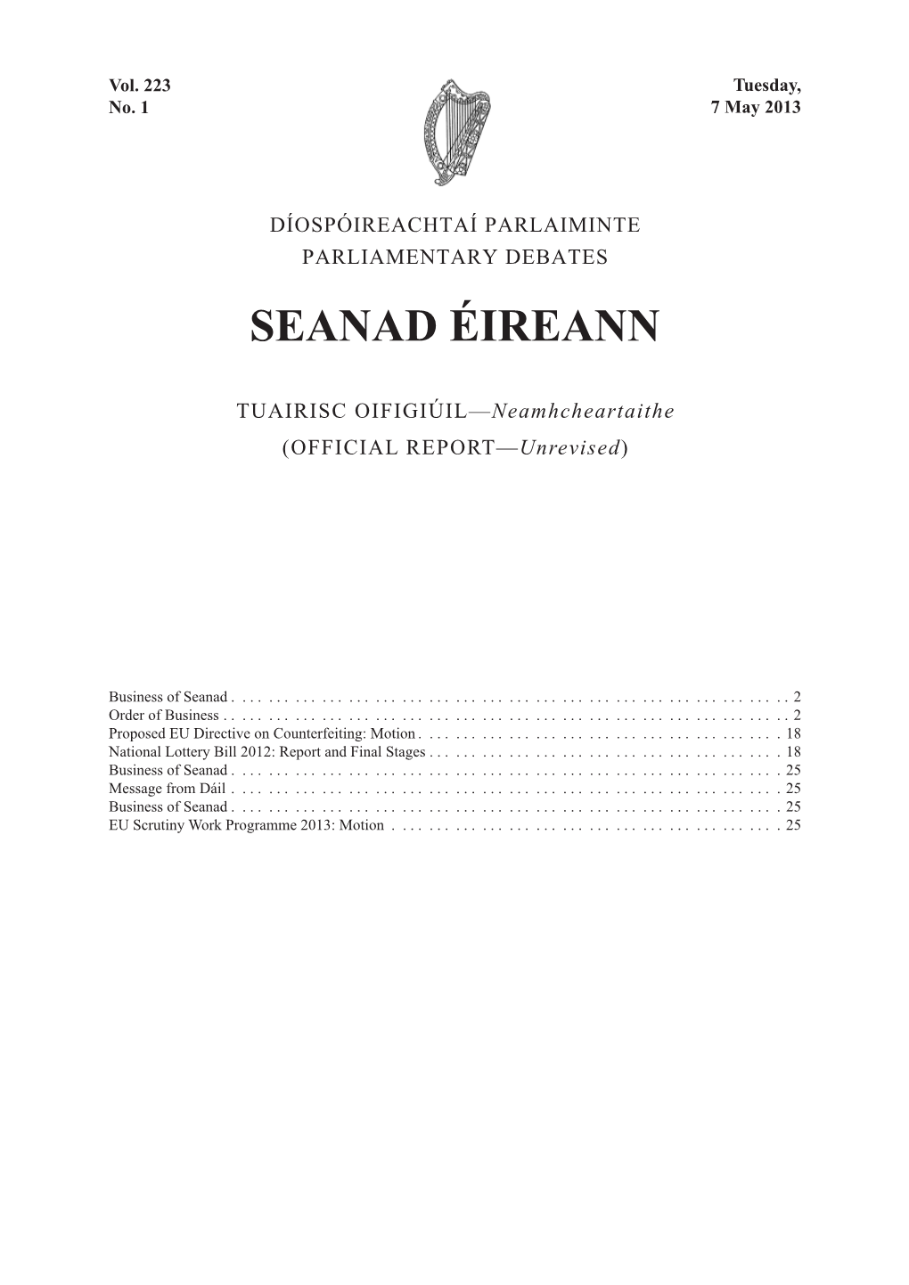 Seanad Éireann