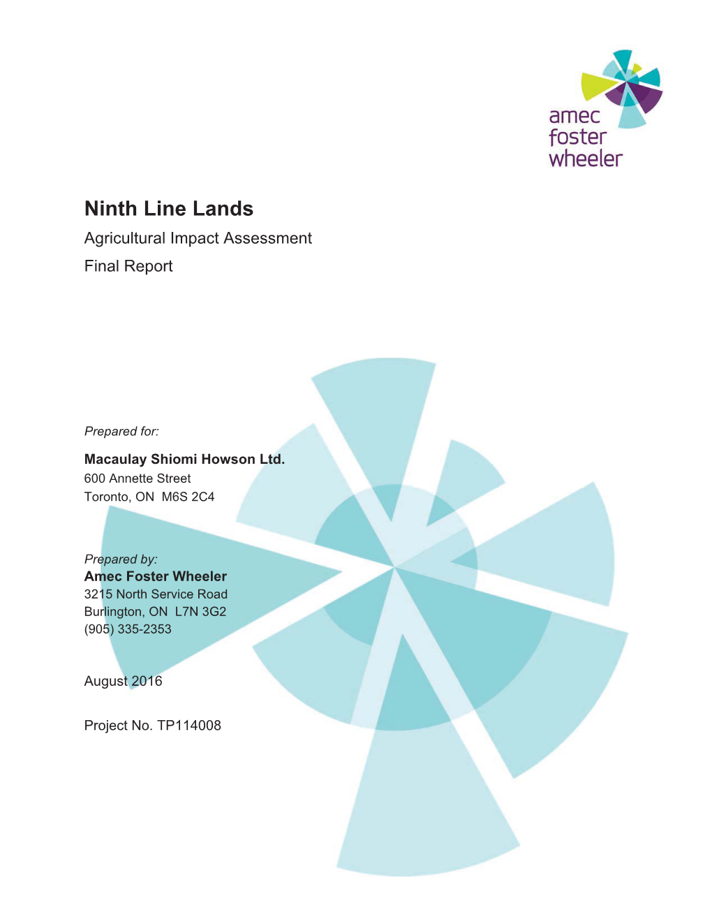 Agricultural Impact Assessment Final Report