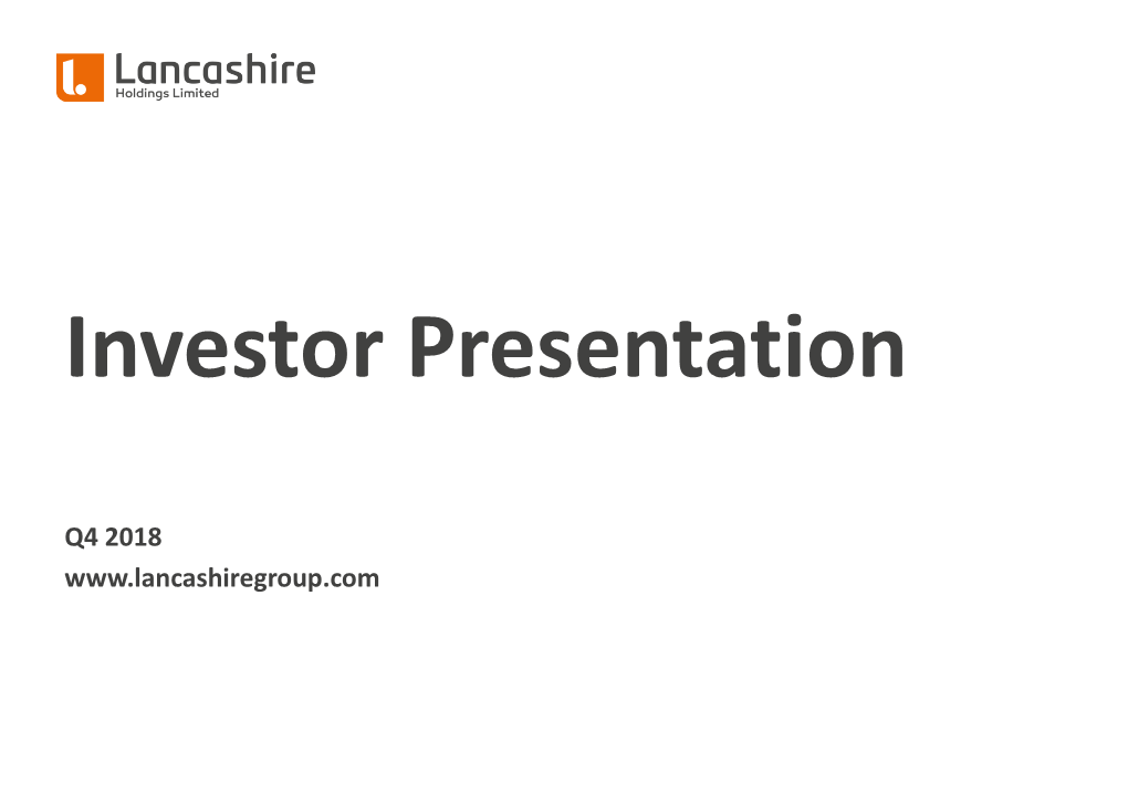 Investor Presentation