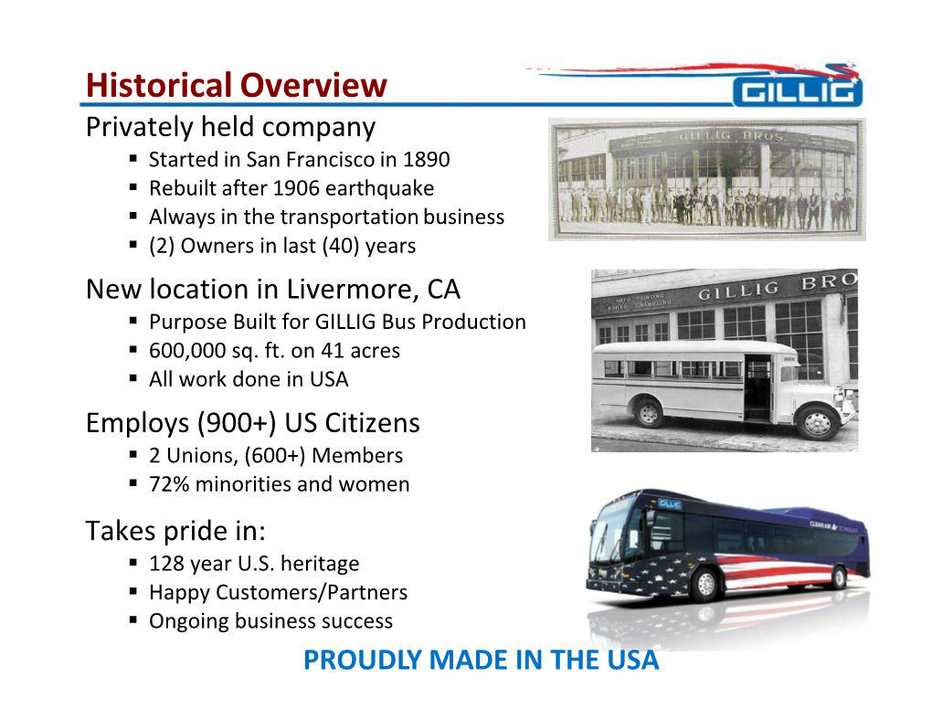 Historical Overview Privately Held Company