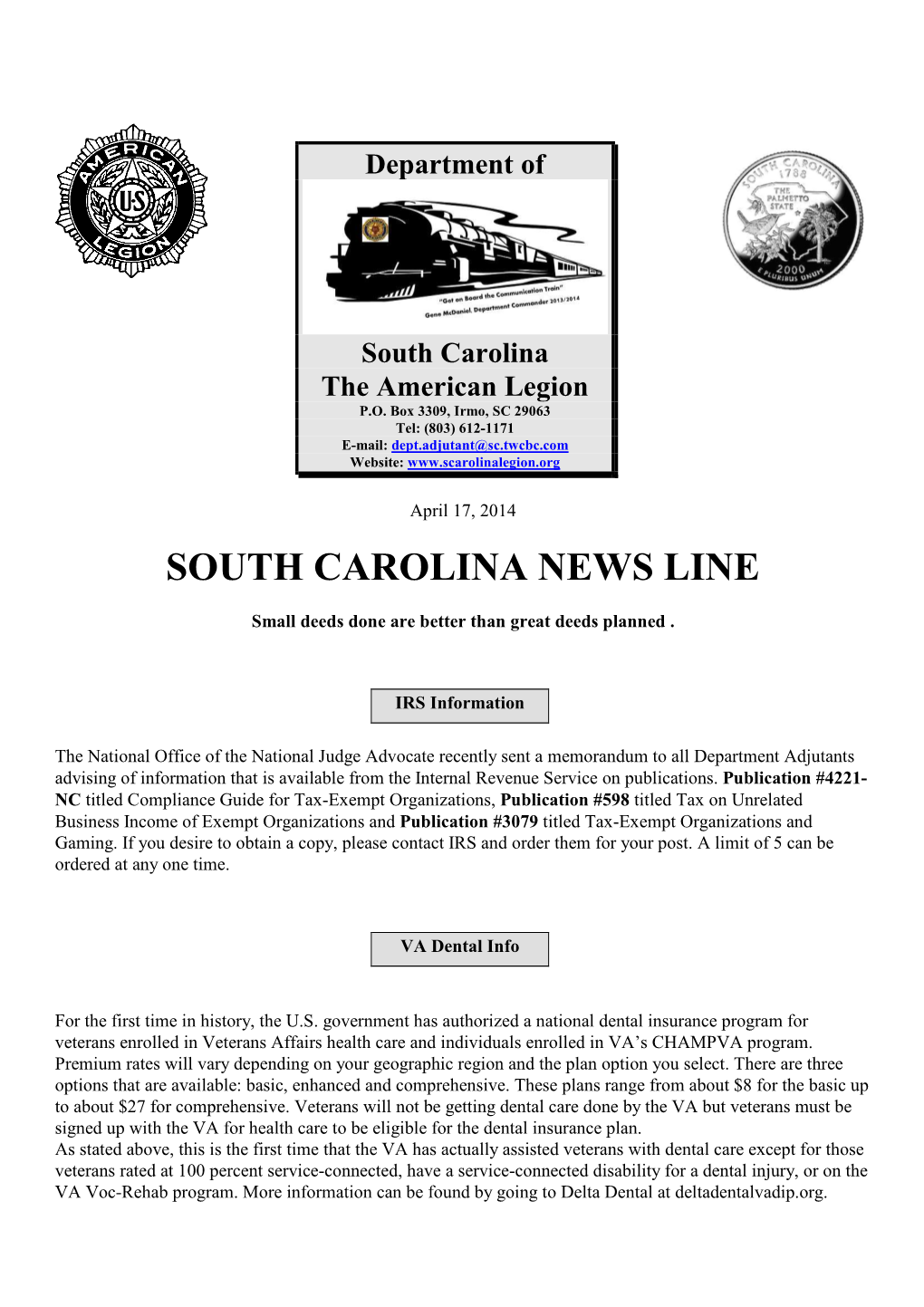 South Carolina News Line