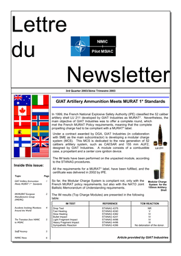 GIAT Artillery Ammunition Meets MURAT 1* Standards