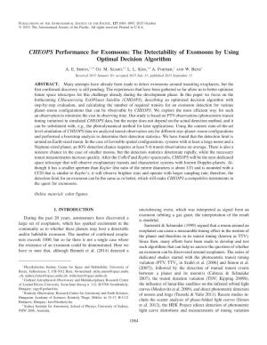 CHEOPS Performance for Exomoons: the Detectability of Exomoons by Using Optimal Decision Algorithm
