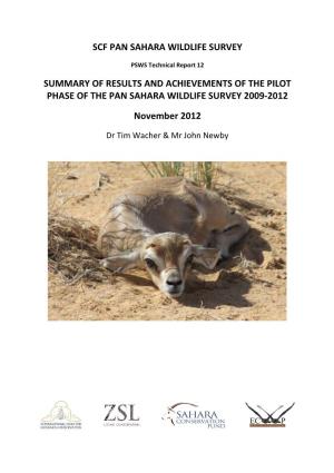 Scf Pan Sahara Wildlife Survey