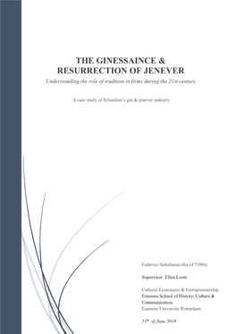 The Ginessaince & Resurrection of Jenever