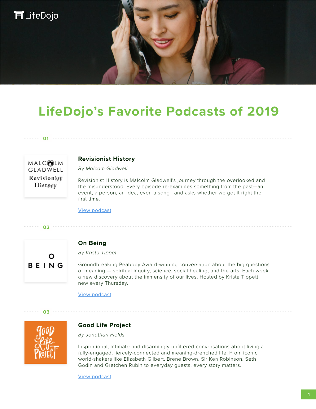 Lifedojo's Favorite Podcasts of 2019