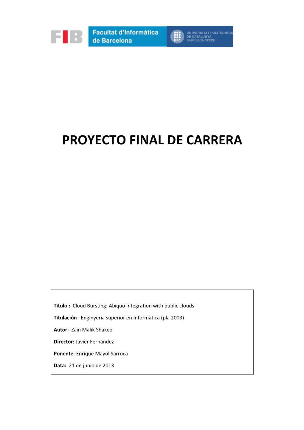 Proyecto Final De Carrera