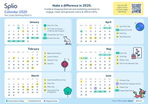 Calendar 2020 Engage, Retain and Generate Online & Offline Traffic