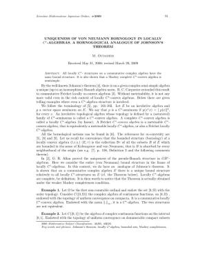 Uniqueness of Von Neumann Bornology in Locally C∗-Algebras