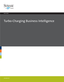 Turbo-Charging Business Intelligence