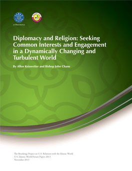 Diplomacy and Religion: Seeking Common Interests and Engagement in a Dynamically Changing and Turbulent World