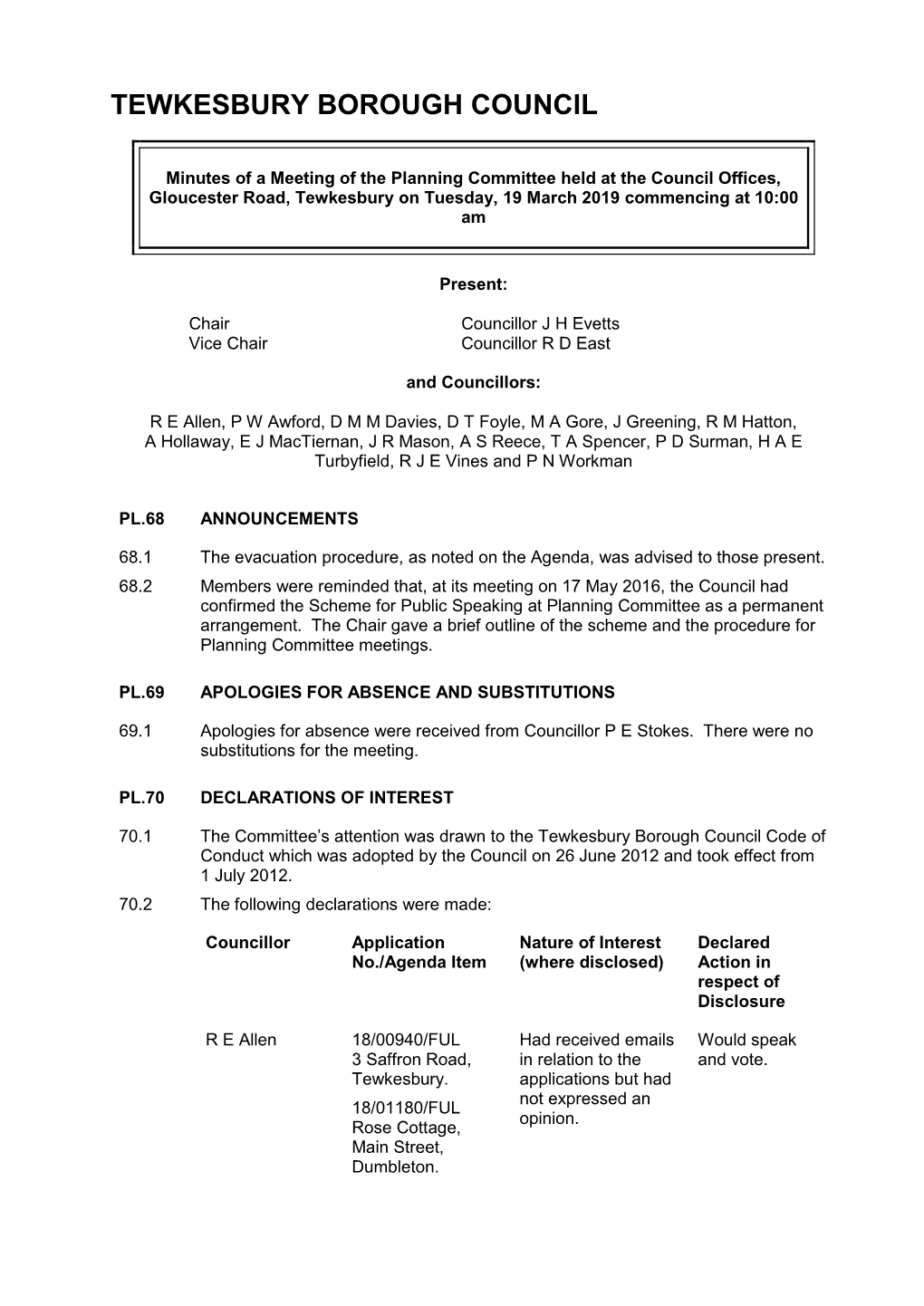 Printed Minutes PDF 266 KB