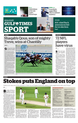 GULF TIMES Announces Bid for Re-Election SPORT Page 5