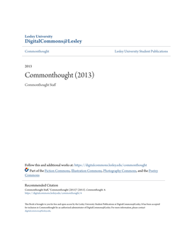 Commonthought Lesley University Student Publications