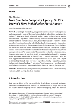 On Kirk Ludwig's from Individual to Plural Agency