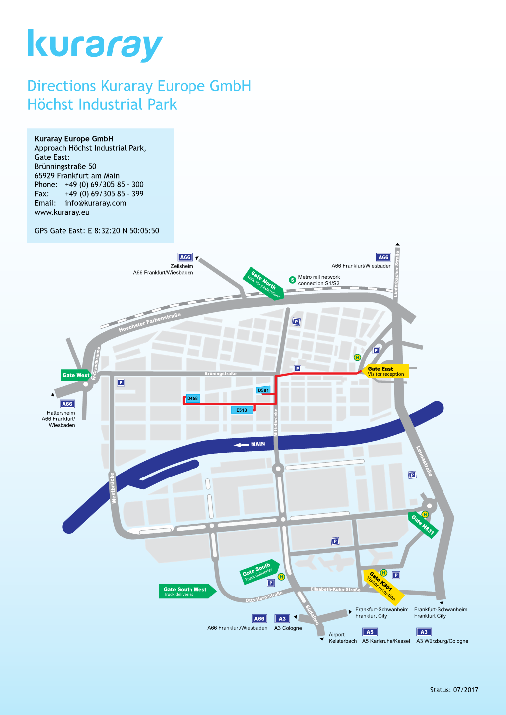 Directions Kuraray Europe Gmbh Höchst Industrial Park