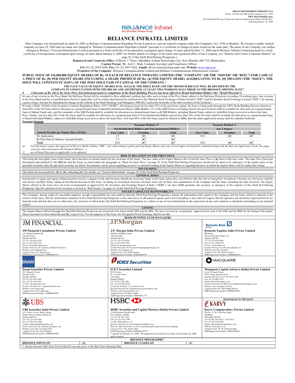 Reliance Infratel Limited