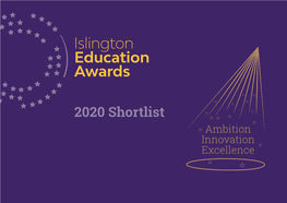 Islington Education Awards 2020 Shortlist